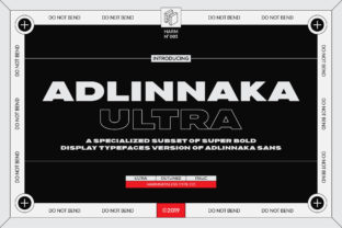 Adlinnaka Ultra: A Modern Display Font for Creative Makers