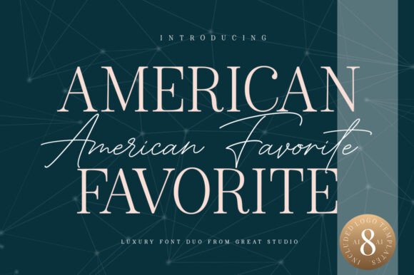American Favorite Display Font for Branding Projects