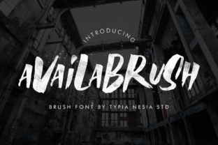 Availabrush: A Bold Display Font for Modern Editorial Projects
