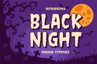 Black Night: A Spooky Display Font for Halloween-Themed Projects