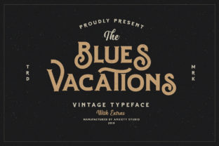 Blues Vacations Font for Southern Charm Branding