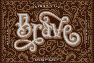 Brave Font for Bold Western-Themed Design Projects