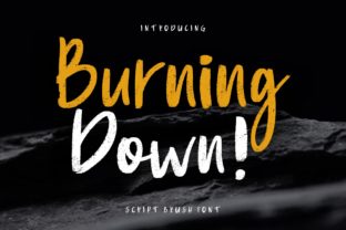 Burning Down Font for Bold Campaign Design