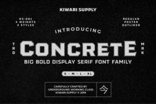 Concrete Font for Strong, Modern Craft Designs
