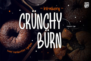 Crunchy Burn: A Modern Display Font for Editorial Projects
