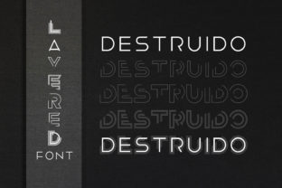 Destruido Font: A Bold Display Typeface for Modern Design