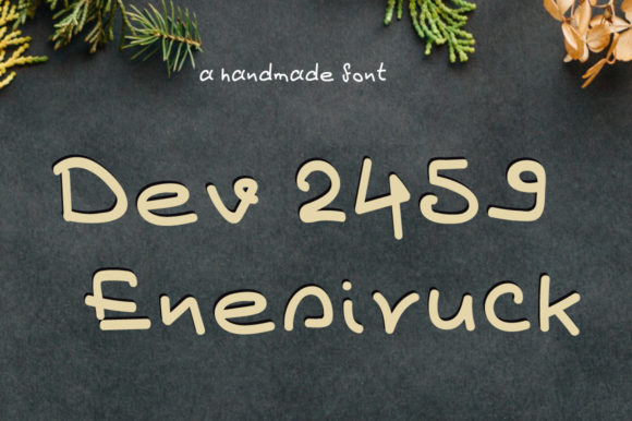 Dev2459 Enesiruck: A Playful Display Font for Craft Creations