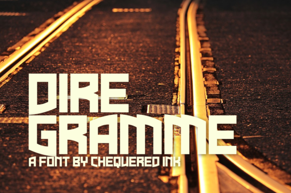 Dire Gramme: A Display Font for Bold Branding
