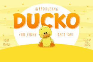 Ducko: A Playful Display Font for Creative Publishing