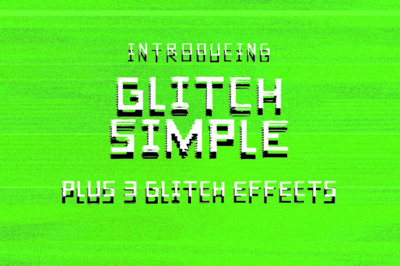 Glitch Simple: A Retro-Futuristic Font for Modern Branding