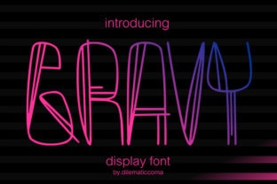 Gravy Font: A Unique Display Font for Bold Designs