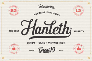 Hanleth Family: A Display Font with Timeless Script Charm