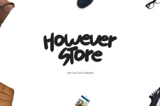However Store: A Modern Display Font for Eye-Catching Campaigns