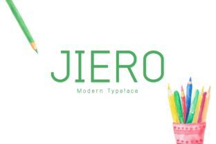 Jiero: A Modern Display Font for Bold Branding