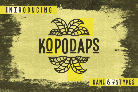 Kopodaps: A Display Font with Organic Charm for Creative Projects