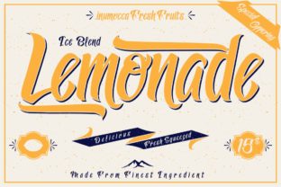 Lemonade: A Sweet Display Font for Vintage-Inspired Campaigns