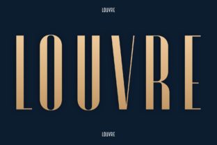 Louvre Font for Classy Branding and Elegant Design