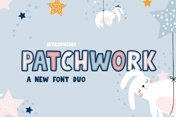 Patchwork Duo: A Display Font with Handmade Charm