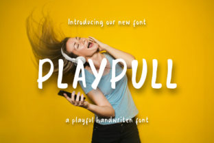 Playpull: A Playful Display Font for Creative Campaigns
