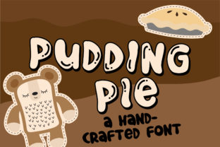 Pudding Pie Duo Font for Whimsical Craft Projects