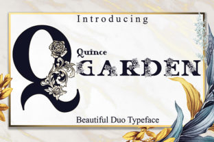 Quince Garden: A Display Font Inspired by French Elegance