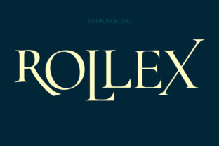 Rollex Display Font for Handmade Creations