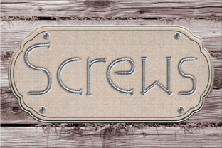 Screws Font: Organic Typography for Handmade Creations