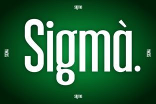 Sigma Display Font for Handmade Creations