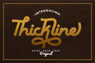 Thickline: A Display Font That Elevates Branding Projects